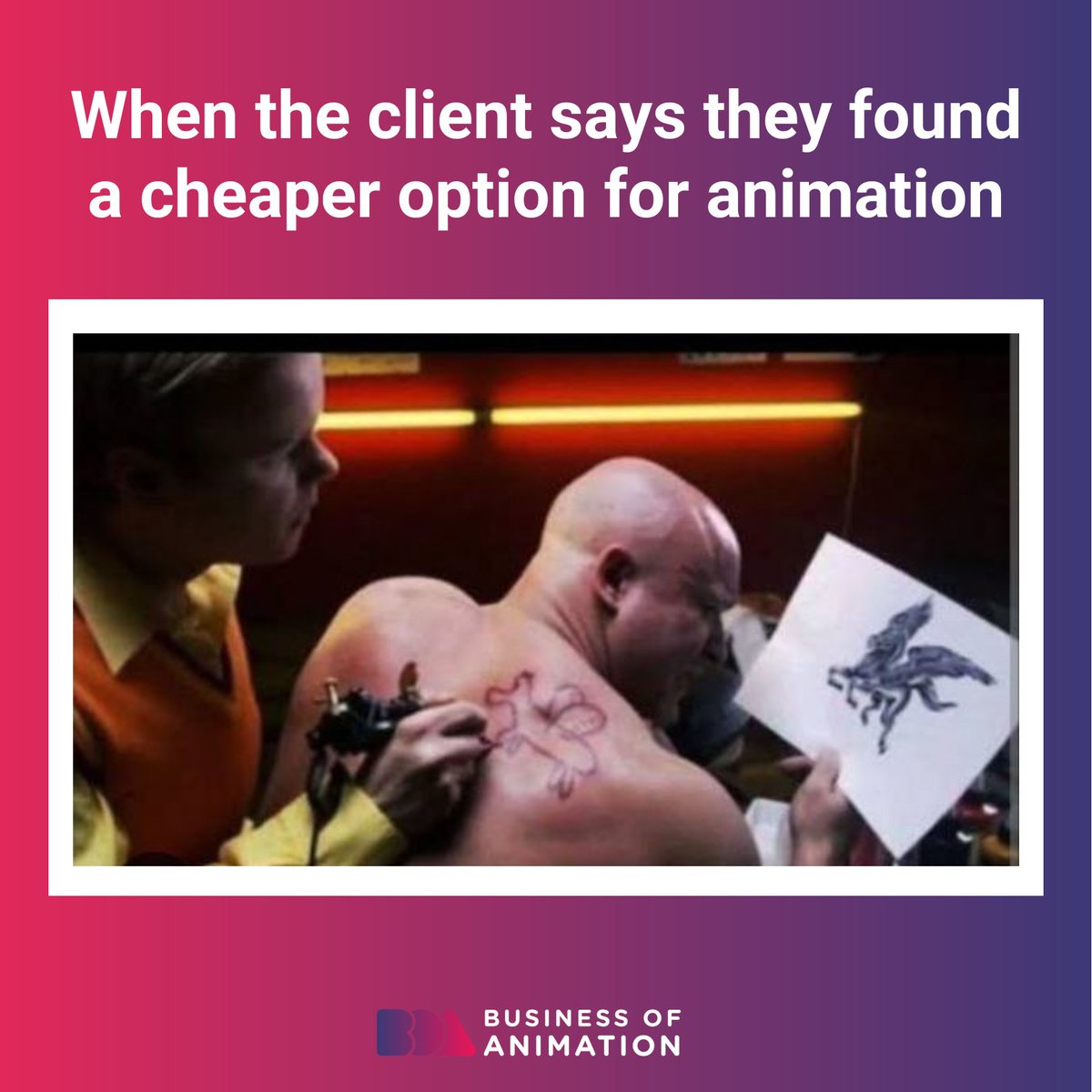animationbiz's tweet image. Dear clients, are you willing to take the risk? 😏😎

Want to Know How Our Founder Built a 7-Figure Animation Studio? Sign up for our FREE Masterclass! Link in Bio.

#AnimationMeme #AnitomatorsMeme #AnimationHumor #AnimatorsHumor #HumorforAnimators #Animation #AnimationArt
