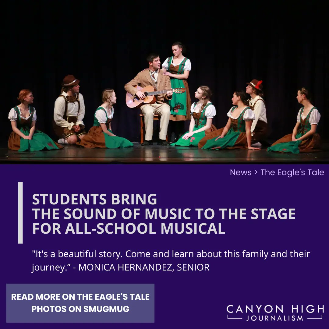_chsjournalism's tweet photo. Canyon High all-school musical, The Sound of Music, runs Thursday through Sunday. Buy tickets on TicketSpicket, check out photos on SmugMug. https://t.co/237SiY9no0
