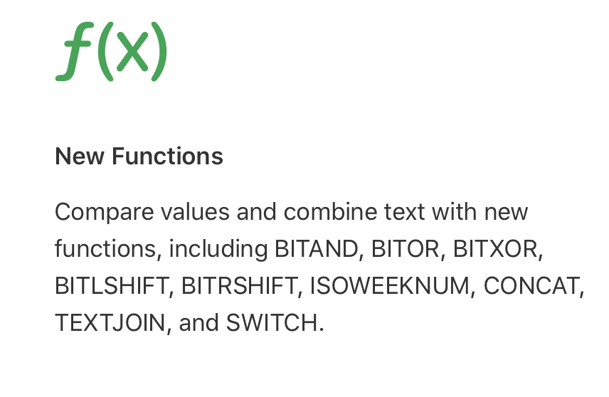 jordanleven's tweet photo. Now that Numbers supports the SWITCH function, you can `SWITCH(true...)` over conditions, just like in many programming languages, and finally ditch the nested `IF`s. 🎆🥳📊 https://t.co/O3QzE0mXpz