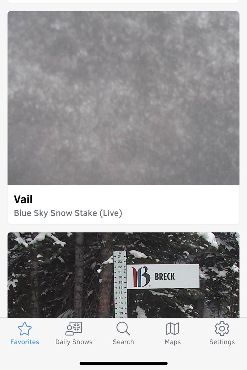 Jstele's tweet photo. Wow @vailmtn must be getting a lot snow right now :). #SnowStakeCrazy https://t.co/uHnxRi2zPk