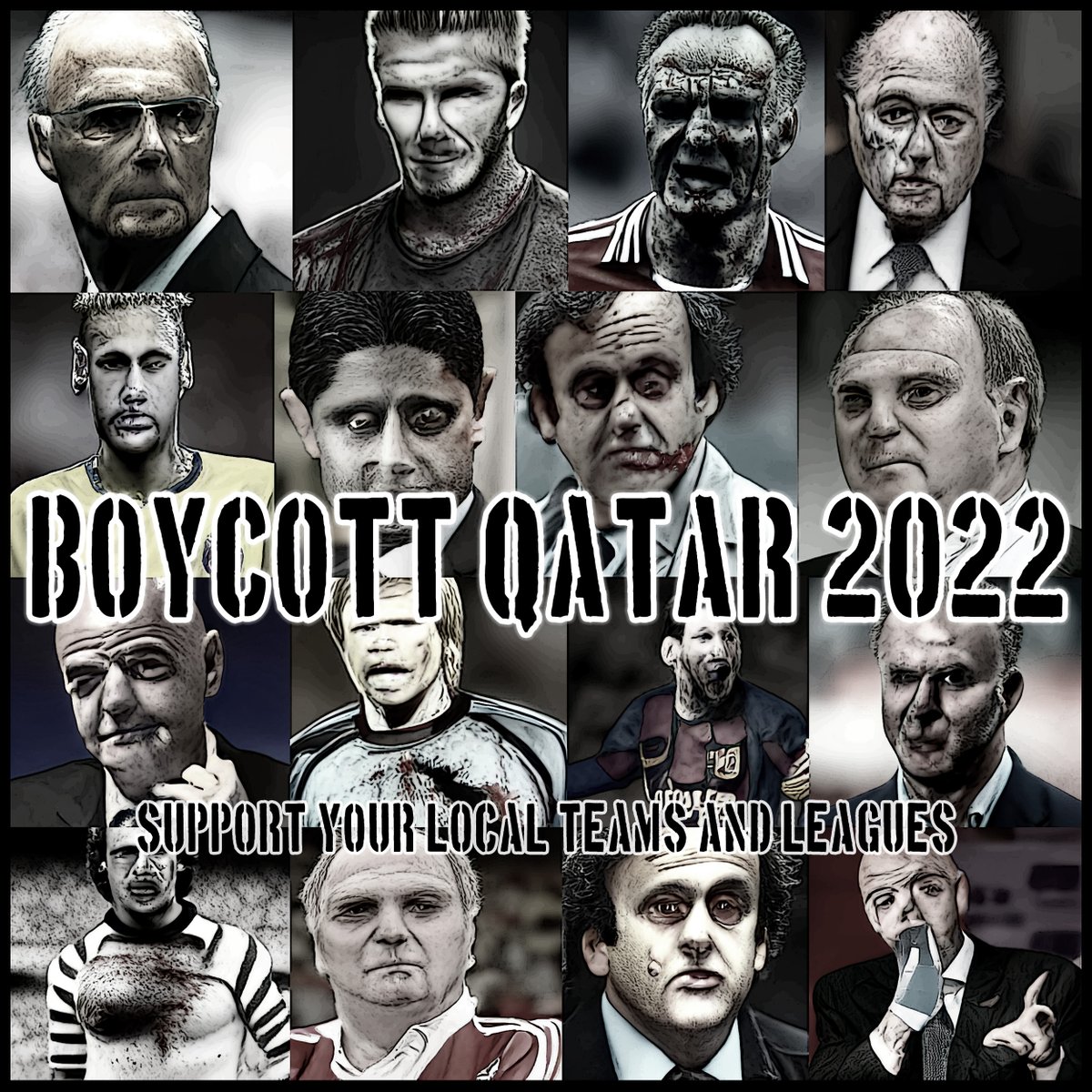 #BoycottQatar2022, as this will hit sponsors and investors the hardest. Money loss is the only language they speak. Loss of human life means nothing to those corrupted individuals and corps. 
#SupportYourLocalTeams #SupportYourLocalLeagues #BoycottQatar #BoycottFIFA #Qatarstrophe
