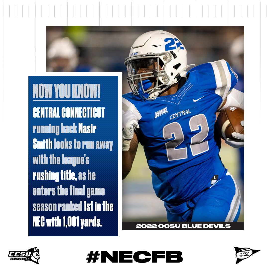 🏈✔️ 𝗡𝗢𝗪 𝗬𝗢𝗨 𝗞𝗡𝗢𝗪: Week 11!

#NECFB | <a href="/CCSUBlueDevils/">CCSU Blue Devils</a> | <a href="/CCSUfootball/">CCSU FOOTBALL</a>