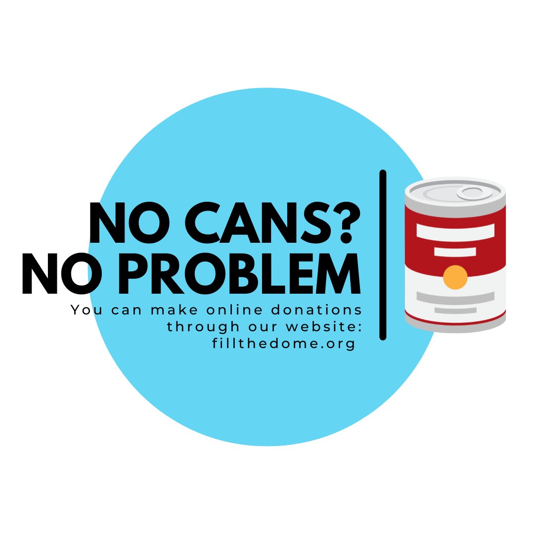No Cans? No Problem. We have a convenient online donation website at: fillthedome.org
(also linked in our bio)

4 days left!!

Let’s all do our part and break down hunger in the metro area!!🛠🚜👷🚧

#fillthedome #fighthunger #donate #nonprofit #fmarea #community