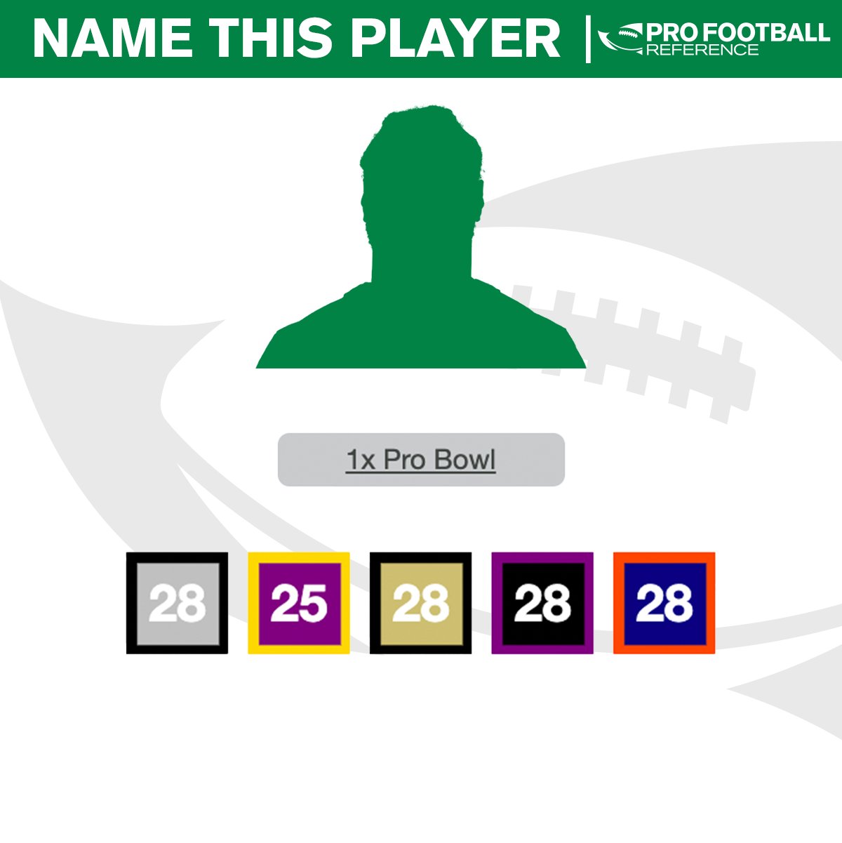 Pro Football Reference on Twitter "Can you name this player using only