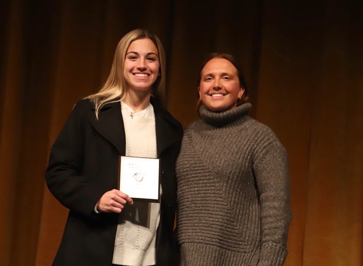 #1 on the field and #1 in our hearts

Senior Kaitlin Bardellini was named our 2022 Most Valuable Player last night at the fall awards. She was a force on the field, caring teammate a fearless leader. Very well deserved, we will miss you Barda!