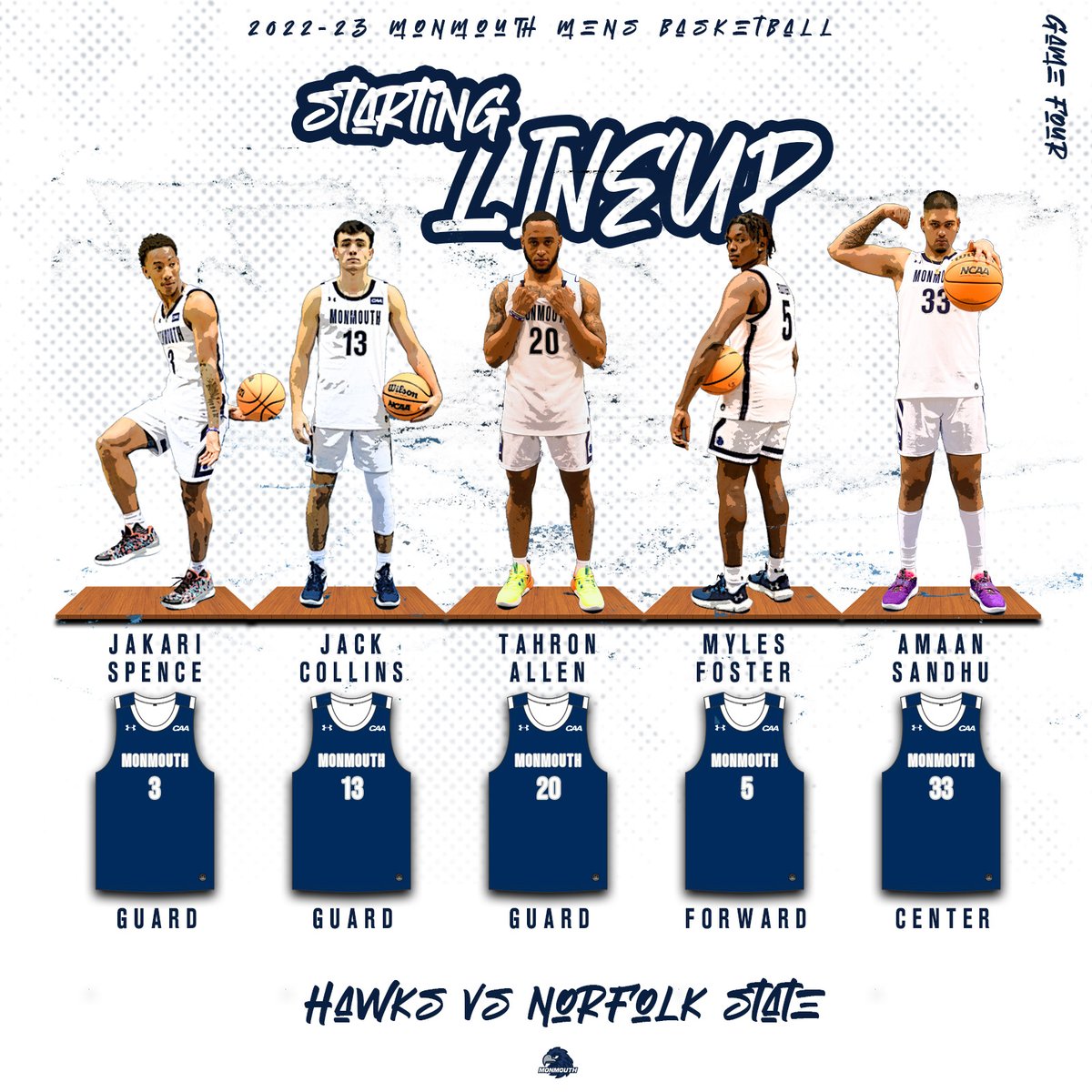 🚨 FIRST CAREER STARTS ALERT 🚨

<a href="/RealJakaris/">Jakari Spence</a> and <a href="/AmaanSandhu23/">Amaan Sandhu</a> will be in the starting lineup for tonight's home opener!