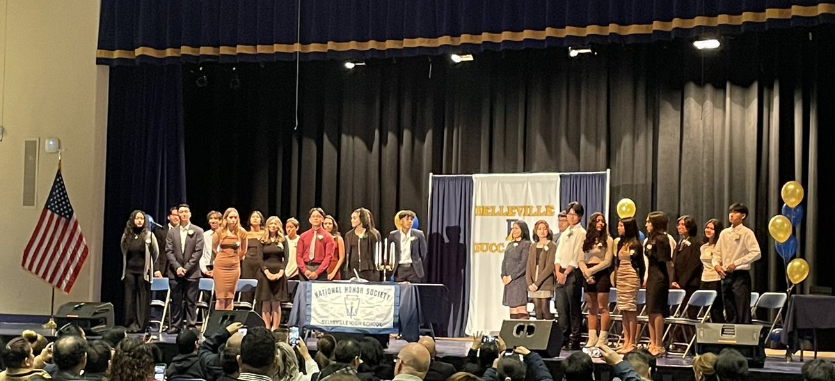 We are so proud and honored to celebrate the new inductees into the 2023 National Honor Society. #NationalHonorSociety #Class2023 <a href="/MrRhodesBHS/">Caleb Rhodes</a> @bsd_calhoun @BHS_NJ <a href="/BellevilleSgo/">BHS SGO</a> <a href="/BellevilleNHS/">BHS NHS</a>