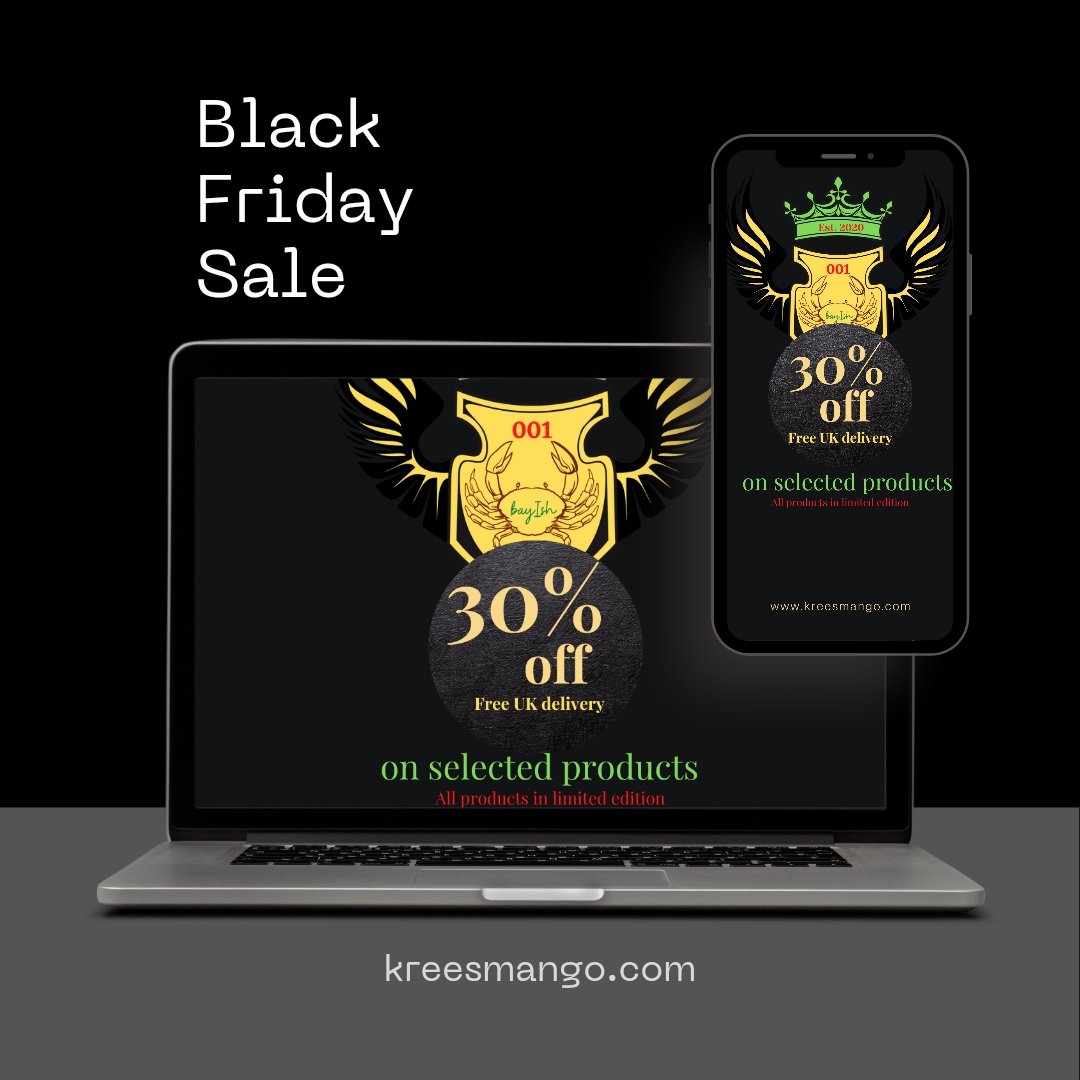 The black Friday sale is on at kreesmango.com #BlackFriday #onlineblackfridaysale