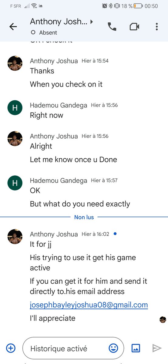 GHawadim's tweet image. When @anthonyjoshua asks me for money 🥴🥴

Common!! JJ Is richer than me 🤧

#anthonyjoshua #joshua #oluwafemi #ghost #hangouts #fake