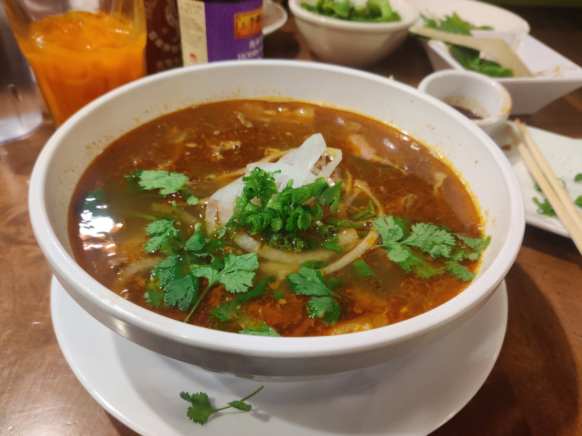DrKatherineMoen's tweet photo. Dinner on Day 1 of #psynomnomnom22. Pho Basil. Worth the wait. #psynom22 #psynom https://t.co/VTqTZ9084g