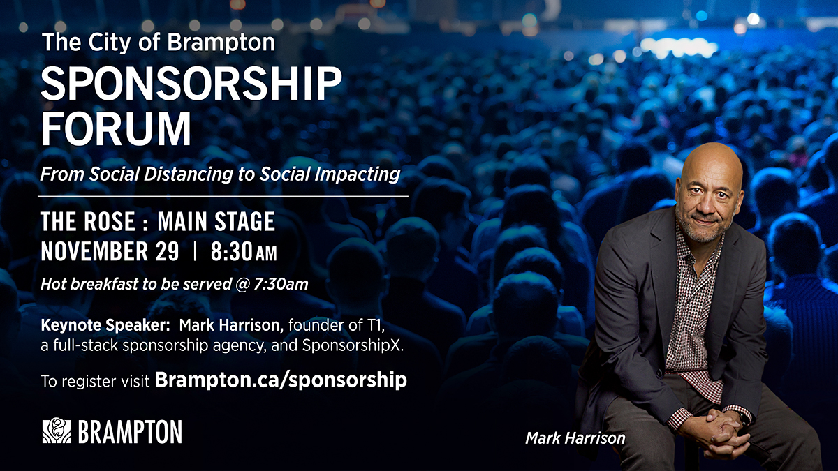 Calling #Brampton businesses! Join us on November 29 for the Sponsorship Forum! Learn about partnerships and sponsorship opportunities and hear from keynote speaker <a href="/MarkHarrison3/">Mark Harrison - Mh3</a> about partnership, activation, and amplification.

Register today: ow.ly/9UW450LGyFq