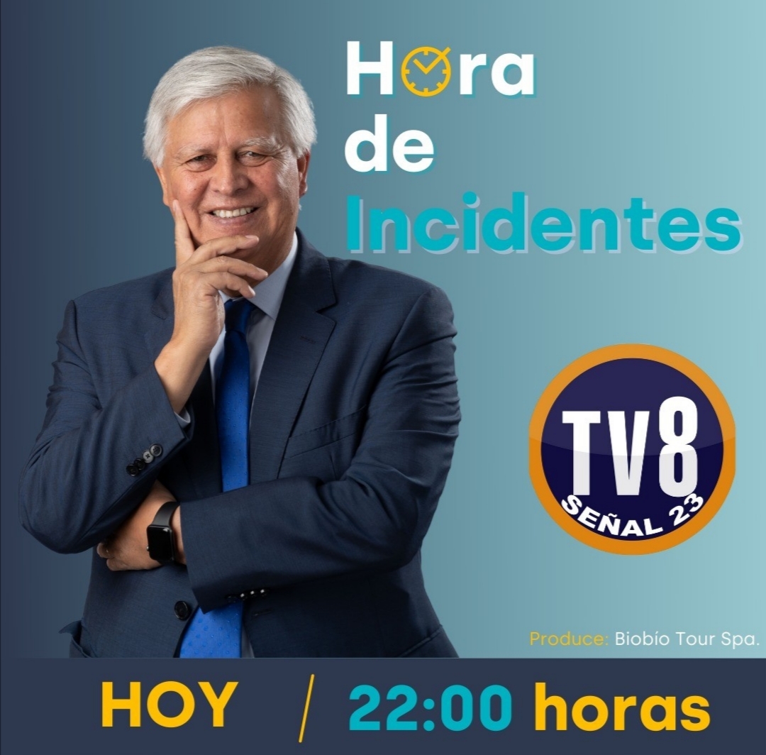 gastonsaavedra's tweet photo. 💡A las 22:00 horas, una nueva edición de #HoraDeIncidentes por 📺 @Tv8Concepcion
👉Hoy tendremos de invitado a Gabriel Albistur Gómez , mayor en retiro de Carabineros.
▶Les esperamos
##GastonSaavedra #YoCumplo #SerDeVerdad https://t.co/WZ6UKNRbCA
