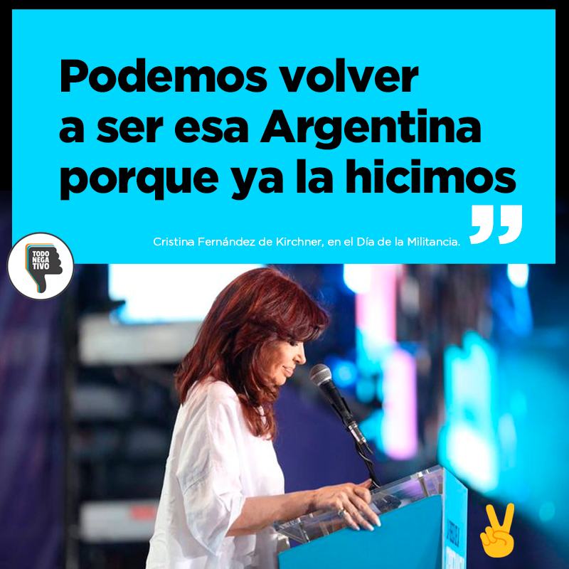TodoNegativo's tweet photo. #LaFuerzaDeLaEsperanza ❤️ #HablaCristina 

@CFKArgentina https://t.co/3fgDuoS78S