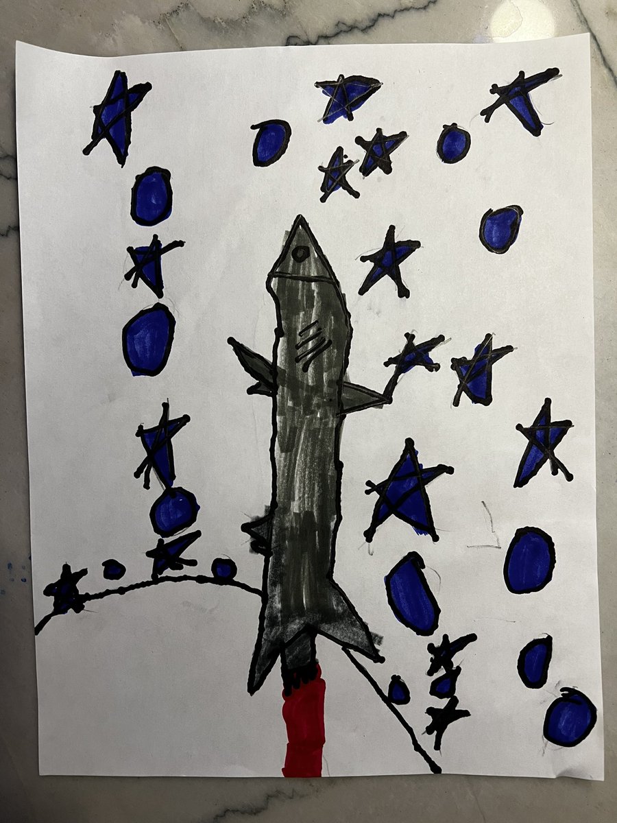 Submission number one for our family for the #kidsdrawrockets22 

Thank you for this awesome opportunity for them. They had so much fun with it last year!!!