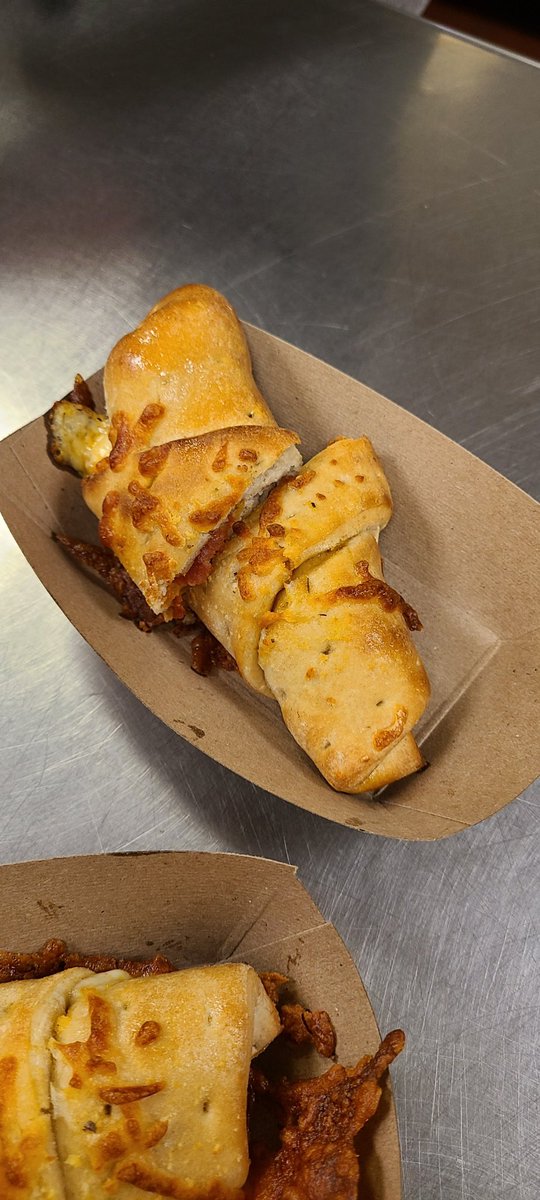 WreckerCafe's tweet photo. The high school ladies made up a new item. Pepperoni garlic knots. Look for them on the December menu. https://t.co/1OaKWg8Z4g