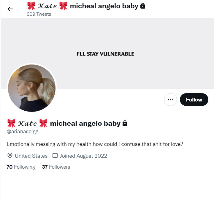 AltUserDatabase's tweet photo. ⚠️ ALT account ALERT ⚠️
#arianaselgg
is
#_Natalie20452364 #_Natalie

🚩 FOE, FLYING MONKEY (survivor troll) 🚩

Engage with CAUTION, MH issues, just BLOCK

❌ claims to be 14 years old ❌

Created: 2022-08-18, 19:10 (3 months ago)
BS rating X%

https://t.co/E8DVttPxy3 https://t.co/2Iv4jasAgF