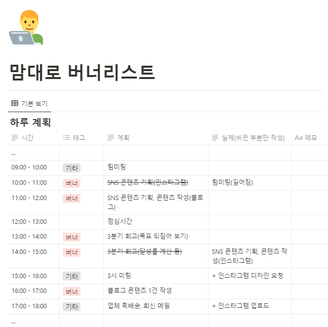 publy_'s tweet photo. 구글 디자이너의 시간 관리법을 보고 직접 따라 해봄. <메이크 타임>이라는 책에 나왔던 버너리스트라는 건데, 중요도 순서대로 투두리스트를 따로 만드는 방법임. 간단한데 우선순위대로 일 처리할 수 있어서 좋은 듯 ㅇㅇ 노션으로 쓰니까 편해서 공유 
https://t.co/v2uFZXEezK https://t.co/qHWXx25VGF