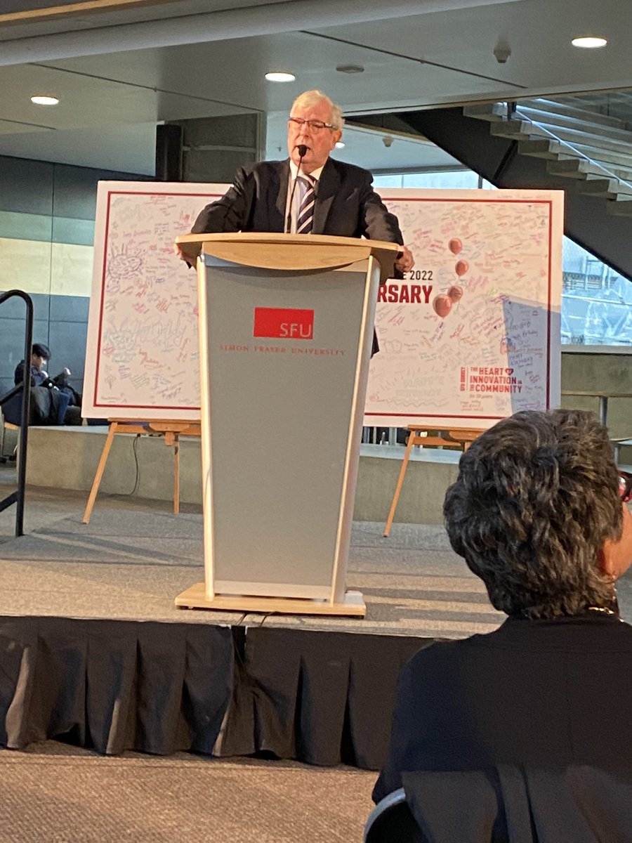 Wonderful to be present for the official naming of the Michael Stevenson Grand Hall at the Surrey Campus <a href="/SFU/">Simon Fraser University</a>