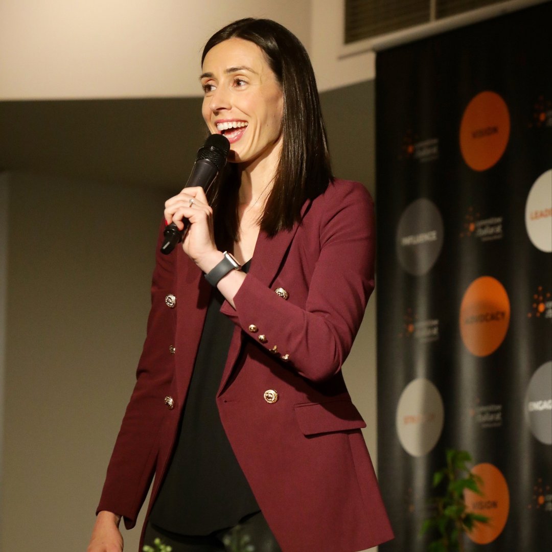 CommitteeforBallarat (@comm4ballarat) on Twitter photo What an inspiring evening we had last night at our Round Table Dinner with <a href="/HollyRansom/">Holly Ransom</a>!
Holly reminded us of the importance of being comfortable with being uncomfortable. She shared her fascinating insights on leadership, courage and finding your "why". 👏 What an inspiring evening we had last night at our Round Table Dinner with <a href="/HollyRansom/">Holly Ransom</a>!
Holly reminded us of the importance of being comfortable with being uncomfortable. She shared her fascinating insights on leadership, courage and finding your "why". 👏