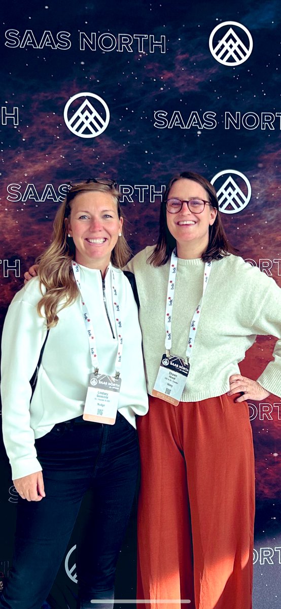 Great to catch up on the 🇨🇦 tech scene at #saasnorth! Highlight was running into <a href="/ShawnHewat/">Shawn Hewat (she/her)</a> whose changing the culture game for remote/hybrid workers with <a href="/joinwavy/">Wavy</a> 🚀