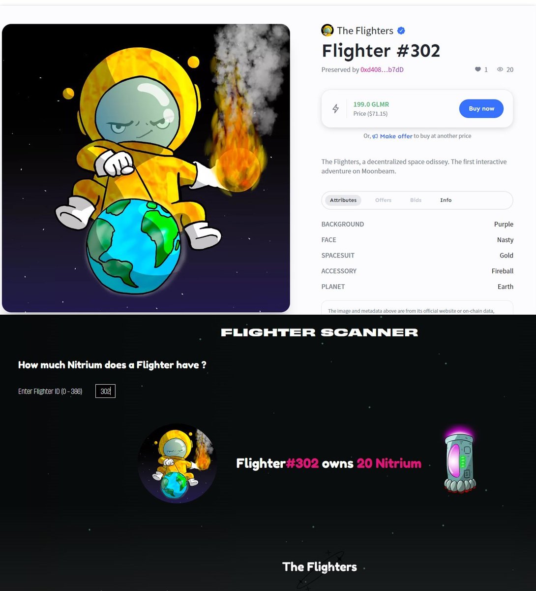 TheFlighters's tweet image. 🚨 Let's spice up the race 🏁

 🎲3 picked at random from the top 5 leaderboard! 

👀the Nitrium scanner revealed that some Flighters are on sale and have Nitrium... a good shortcut to be in the top 5!

tofunft.com/nft/moonbeam/0… 

 #Giveaway #Moonbeam #comicsNFT