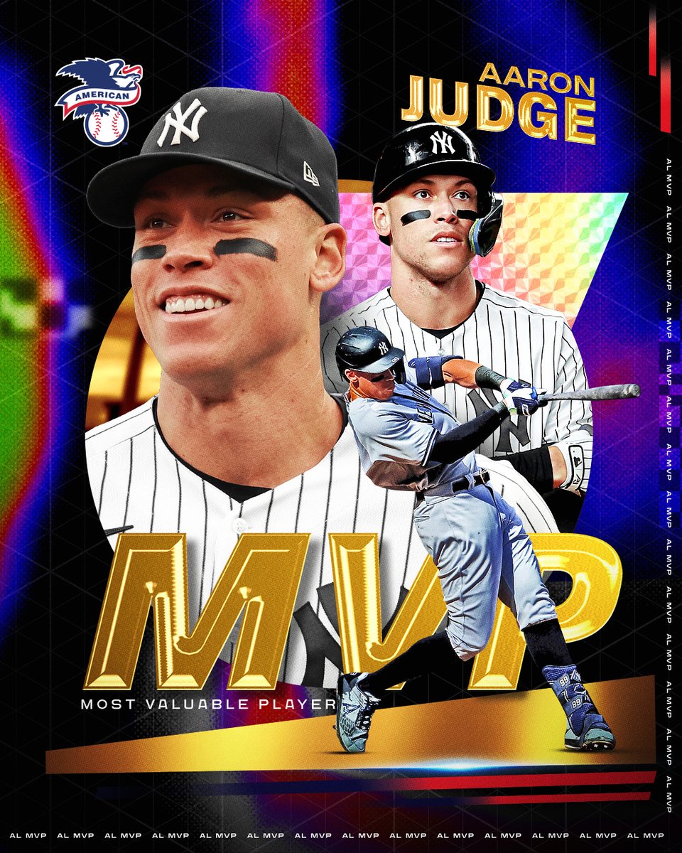 XユーザーのMLBさん: 「All Rise for the MVP! Aaron Judge is XユーザーのMLBさん: 「All Rise for the MVP! Aaron Judge is