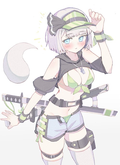 警備中だけどサマーな雰囲気に浮かれてるのがバレバレ妖夢ちゃん(11月) 