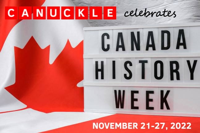 CanuckleGame's tweet image. Next week is Canada History Week! It runs from Nov 21-27 and this year&apos;s theme is &quot;Arts, Culture, and Creators&quot;.  Canuckle will be featuring words all week that tie in with the theme! So put your thinking caps on and get ready to learn more about Canada! 🇨🇦🎭📚 #HistoryWeek2022