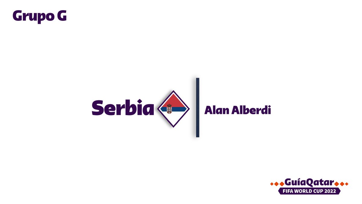 ✍️ <a href="/AlanAlberdi/">Alan Alberdi</a> 

🇷🇸 Sólo dos Mundiales (2010-2018) fueron los que Serbia disputó como tal tras la separación de Yugoslavia. En ninguno superó la primera fase. 

Con figuras como Tadic, Vlahovic, Mitrovic y Kostic, tienen argumentos para ilusionarse con ser una gran revelación.