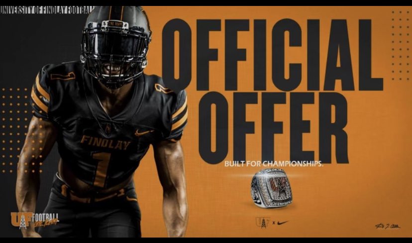 After a great phone talk with <a href="/Koach_BrownII/">Coach Brown</a> I am blessed to receive my second offer from The University of Findlay!!
<a href="/ChampeKnightsFB/">Champe Football</a> <a href="/QBC_Nashville/">QB Country Nashville</a> 
<a href="/GMTMSports/">GMTM Sports</a> <a href="/247recruiting/">247Sports Recruiting</a> <a href="/VaPrepsRivals/">Virginia Preps</a> <a href="/DCTouchdownClub/">DC Touchdown Club</a> <a href="/WashPostHS/">WashPost HS Sports</a> <a href="/LoCoSports/">LoCoSports</a> @Mansell247 @On3Recruits <a href="/LeeMCarter3/">Lee M Carter</a>