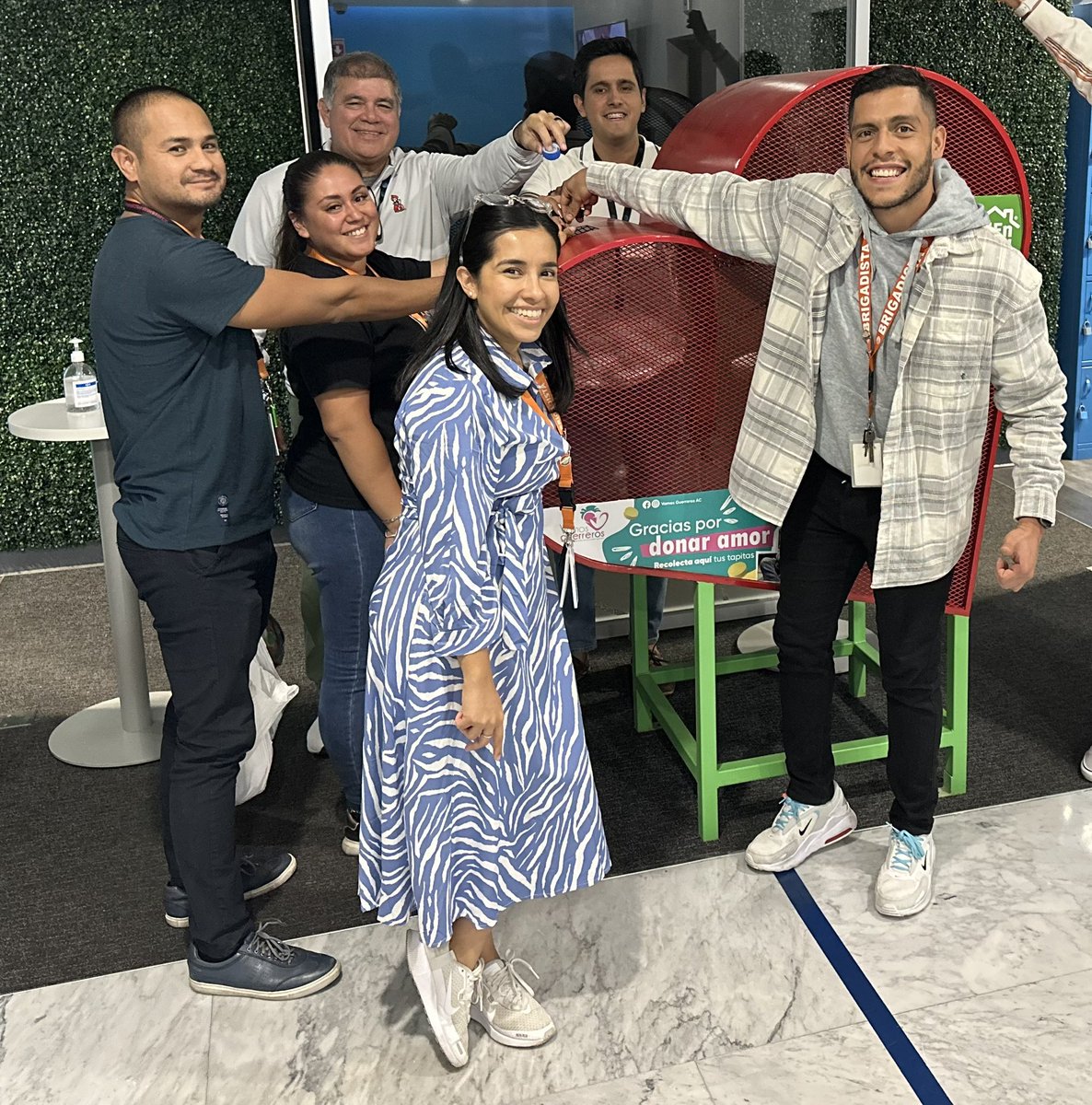 Recycling to support a non-profit organization? ♻️ Count as in! We just became a bottle taps collection center for this NPO, and sure thing we are good collecting! <a href="/CollectionsMX/">CollectionsMX</a> ❤️ Help others is a great reason to smile! #LifeAtATT