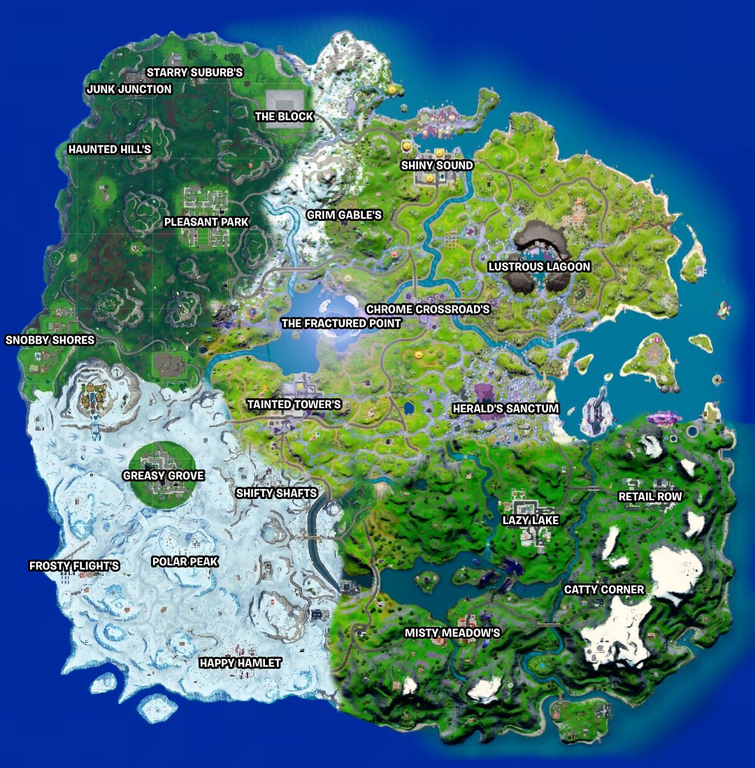 Eternal Caiden on Twitter "Fortnite FRACTURED Chapter 4 Season 1 (Map Concept) https//t.co