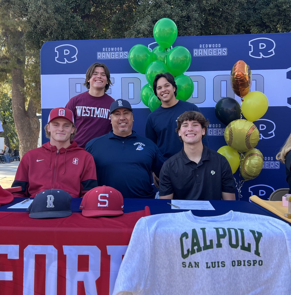 Redwood Rangers Baseball (@baseballredwood) on Twitter photo Great day celebrating <a href="/JoeyRico21/">Joey Rico</a> <a href="/JoeyVolchko/">Joey Volchko</a> <a href="/BuenoReece/">Reece Bueno</a> and <a href="/AwesomeLpz/">Seth Lopez</a> at Redwood. Congrats to these Rangers on signing with their perspective colleges! Great day celebrating <a href="/JoeyRico21/">Joey Rico</a> <a href="/JoeyVolchko/">Joey Volchko</a> <a href="/BuenoReece/">Reece Bueno</a> and <a href="/AwesomeLpz/">Seth Lopez</a> at Redwood. Congrats to these Rangers on signing with their perspective colleges!