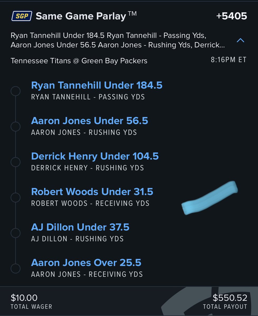 KennyPicksIT's tweet photo. #TNF Snoozer play https://t.co/fRixDgeeeI