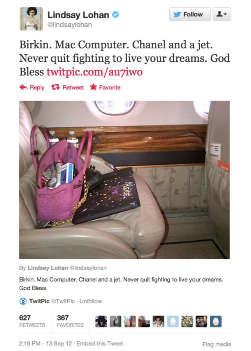 pray4mischa's tweet photo. Now is a great moment to reflect on Lindsay Lohan’s impact on Twitter. With her tweets she gave us DRAMA, showcased her self-deprecating humor, invoked thought provoking questions, and offered inspirational words of wisdom to her followers. https://t.co/Ibgm9XqSFo