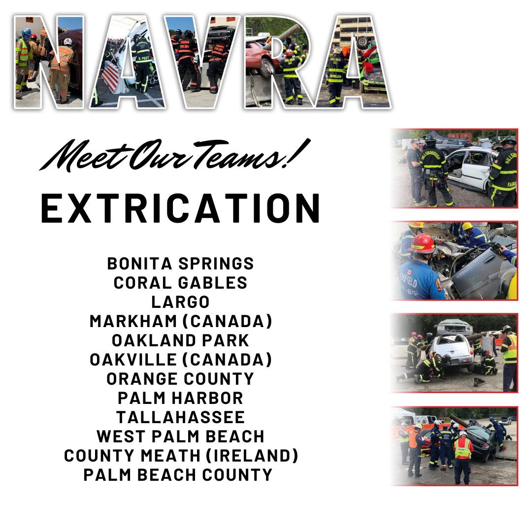 NAVRA | North American Vehicle Rescue Association (@navraofficial) on Twitter photo The teams have arrived and they are ready for the #extrication challenge this weekend! <a href="/MiamiDadeCounty/">Miami-Dade County</a> <a href="/MiamiDadeFire/">Miami-Dade Fire Rescue</a> The teams have arrived and they are ready for the #extrication challenge this weekend! <a href="/MiamiDadeCounty/">Miami-Dade County</a> <a href="/MiamiDadeFire/">Miami-Dade Fire Rescue</a>