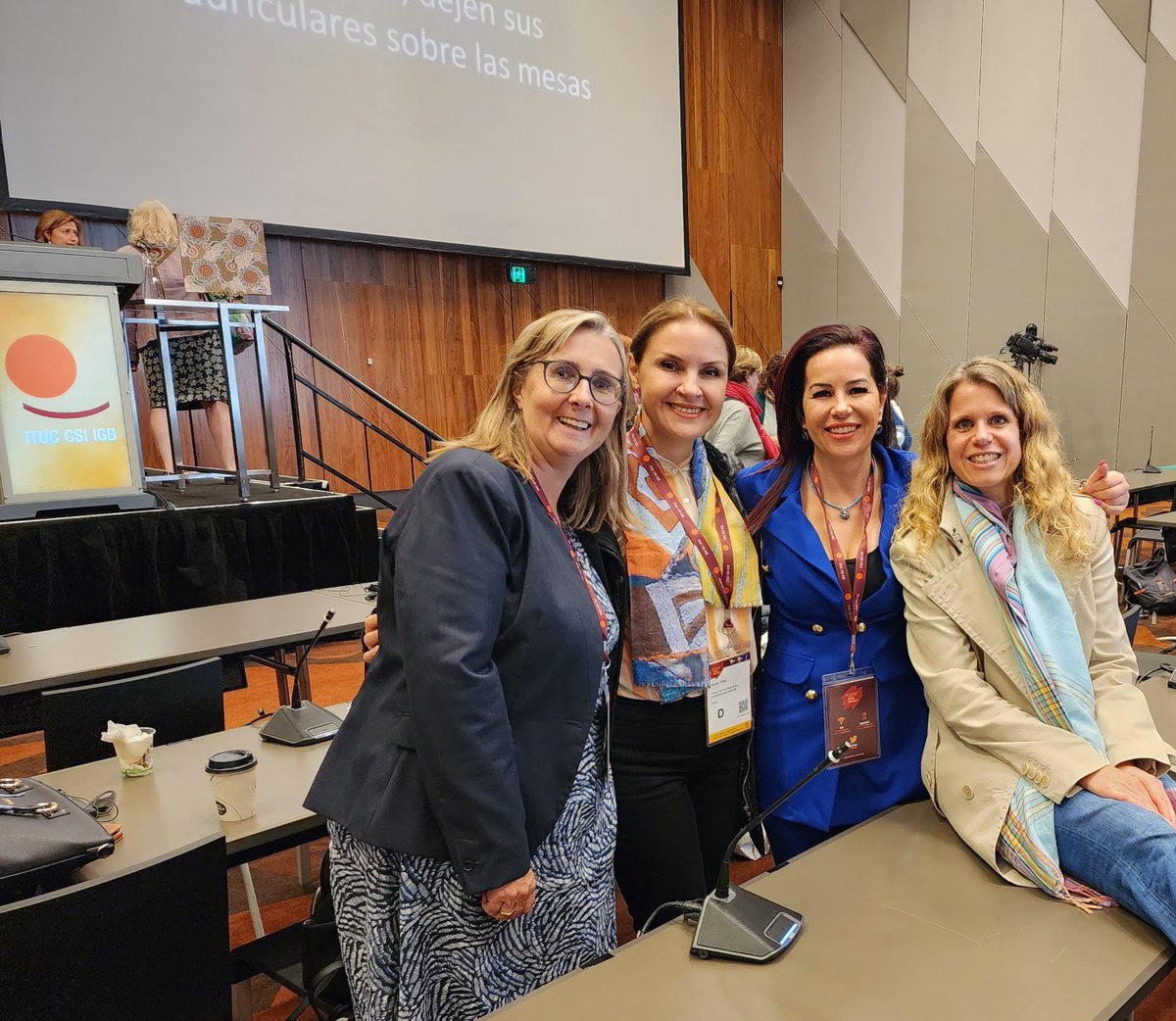 Rrjeti1's tweet photo. PERC WOMEN’S COMMITTEE 
A new social contract insuring equality and Eliminating violence and harassment in the worklplaces #C190 ILO CONVENTION 
#ITUC22 https://t.co/CGawNRibMT