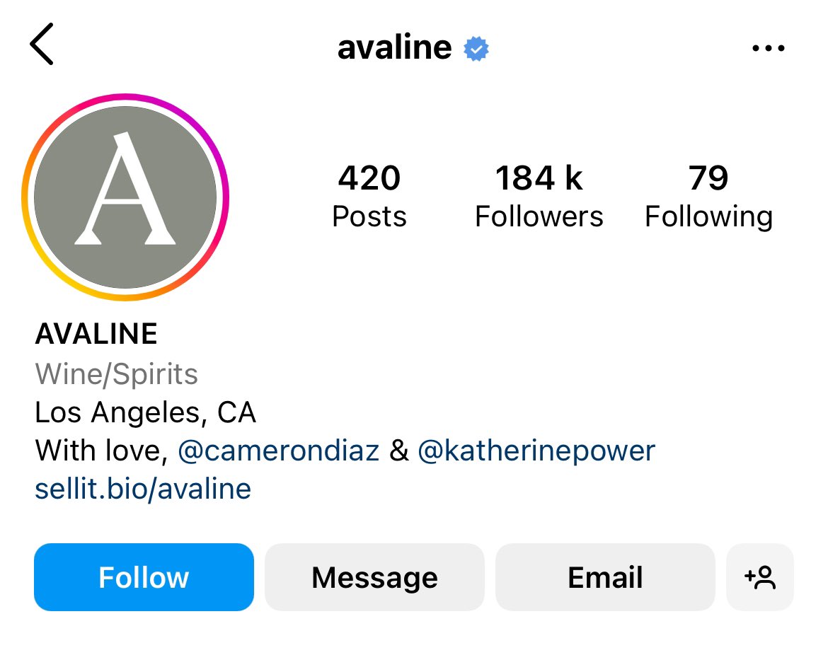 Well. lol

Just booked my client a meeting with Cameron Diaz’s brand, Avaline.

Putting in the reps https://t.co/x87WQ1WtJq