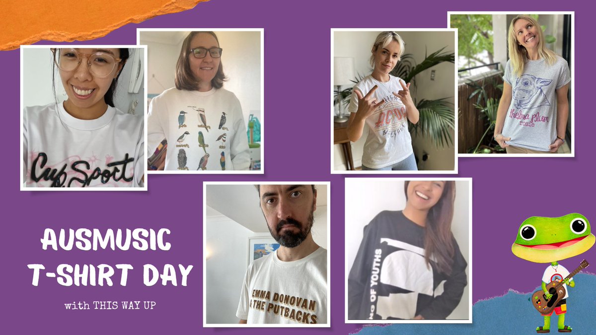THIS WAY UP (@thiswayupau) on Twitter photo Here's some of the team repping <a href="/SupportAct/">Support Act</a>'s #AusMusicTShirtDay - a day to celebrate Aussie music and raise funds for music workers in crisis. Support Act also implement life-saving #mentalhealth programs - we look forward to working with them in 2023 to support the industry. Here's some of the team repping <a href="/SupportAct/">Support Act</a>'s #AusMusicTShirtDay - a day to celebrate Aussie music and raise funds for music workers in crisis. Support Act also implement life-saving #mentalhealth programs - we look forward to working with them in 2023 to support the industry.