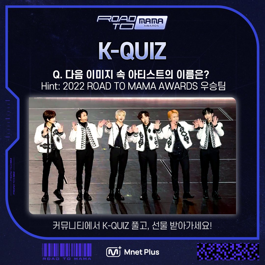 mnetplus's tweet photo. [#ROAD_TO_MAMAAWARDS]#Mpoll
Fans who love KPOP more than anyone else,
try solving the K-QUIZ!

☑️https://t.co/vEmeYbYIez
☑️11/18 15:00~11/25 17:00 (KST) 
☑️All participants given fan points and a welcome kit through a random draw (5 persons) 

#ROAD_TO_MAX #MnetPlus #엠넷플러스 https://t.co/hy3PMTzrWA
