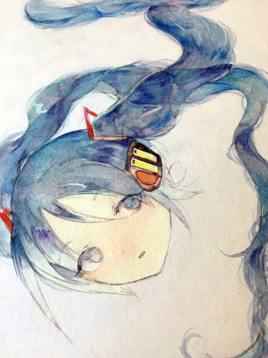 初音ミク「初音ミクの生首 」|塚本穴骨のイラスト