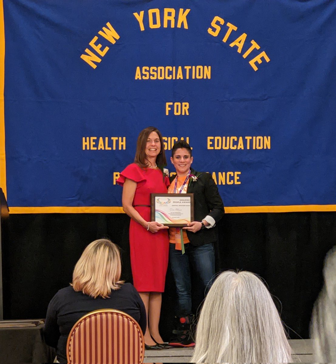 Congratulations to our amazing person for <a href="/NYSAHPERD/">NYS AHPERD</a>! Great job Gina!