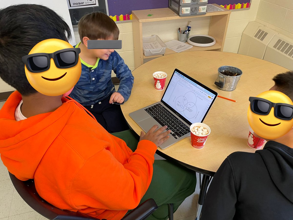 mstibollo's tweet photo. What a treat this morning was! ❤️ my Grade 2s and 3s had so much fun with their Grade 7 buddies today. They got to play word games together and drink hot chocolate ☃️❄️☕️ @YRDSB https://t.co/ouzsOaZvwc