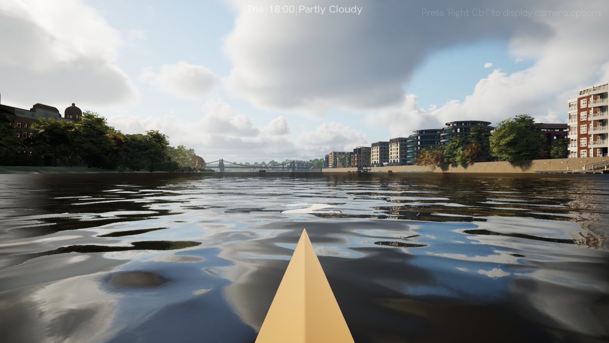 ImmersiveGym's tweet photo. A preview of The Tideway course for imersU ROW.  Can you see yourself rowing here whilst connected to your indoor rowing machine? imersU aims to make indoor rowing more engaging. enjoyable and rewarding. https://t.co/qdA8vKCUt9