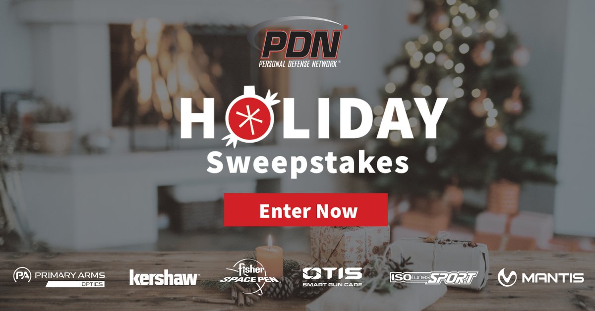 Announcing the PDN <a href="/P_D_N/">Personal Defense Net</a> Holiday Sweepstakes! Enter for a chance to win one of six amazing prizes from Primary Arms, Mantis X, ISOtunes, Otis, <a href="/FisherPenCo/">Fisher Space Pen Co.</a> and <a href="/kershawknives/">Kershaw Knives</a>! Sweepstakes ends 12/26/22. #sponsored #sweeps ow.ly/Uq5r50LPtTe
