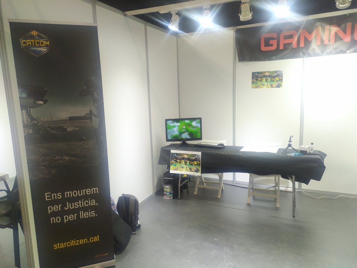 💥Tot a punt pel #SagaSaloGaming  A l' Stand 7 juntament amb <a href="/Gaming_catala/">Gaming.cat</a>  i d'altres comunitats ! #StarCitizen 🎉