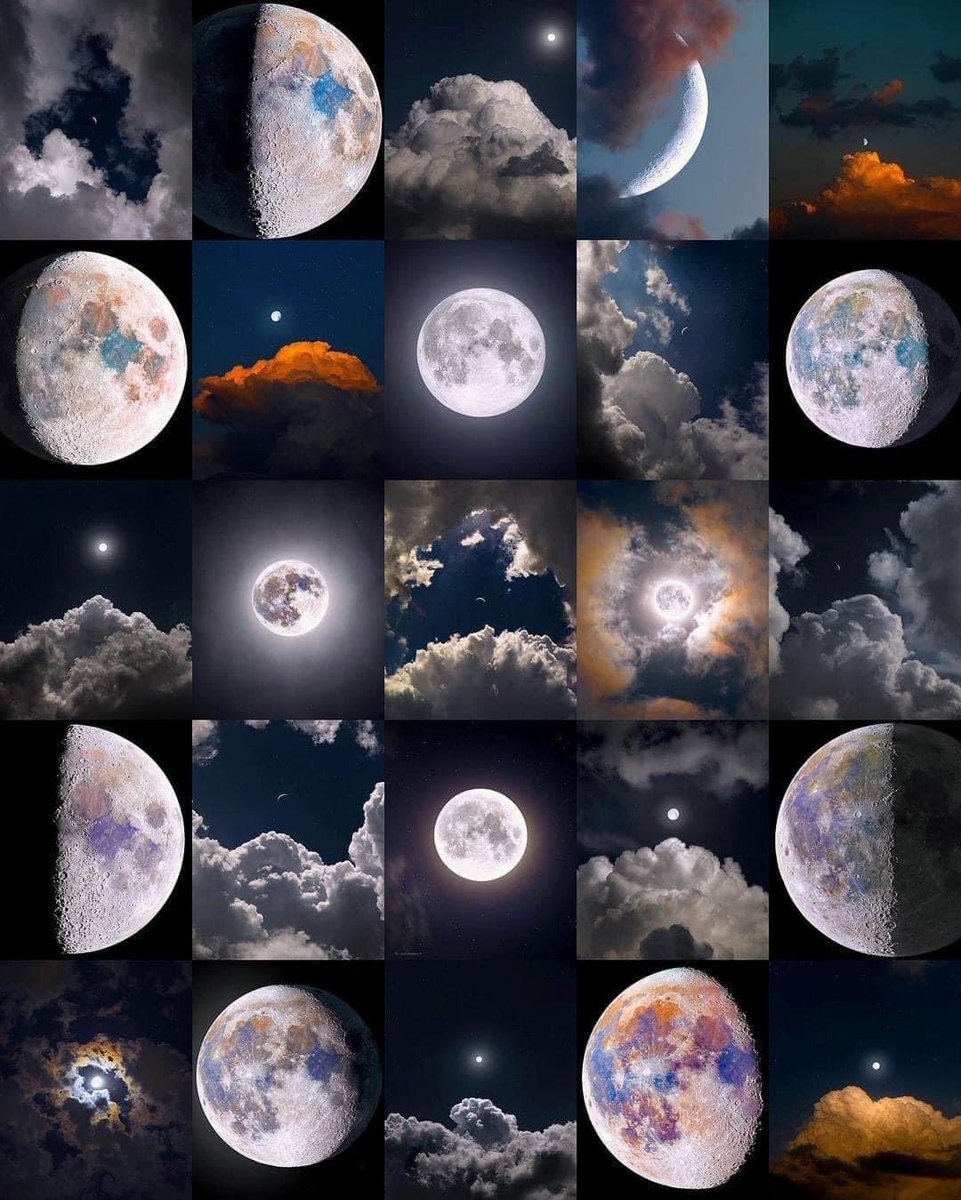 A collection of my best lunar images from my 3 years of astrophotography in one image.