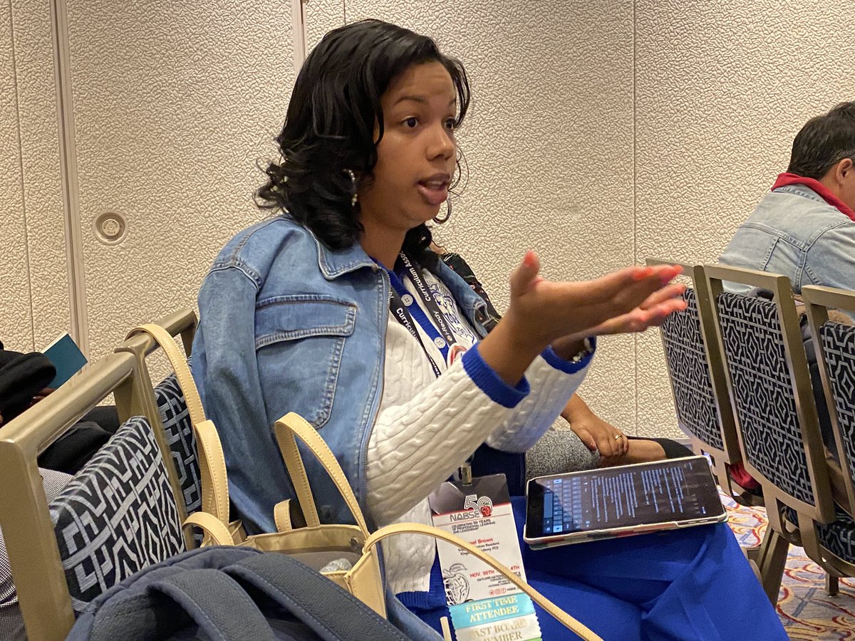 Voice4Equity's tweet photo. @NABSE_org session by Dr Geneva Stark on political power and voice is why I am at this table! We are all charged up https://t.co/G7uHmHy4Vw