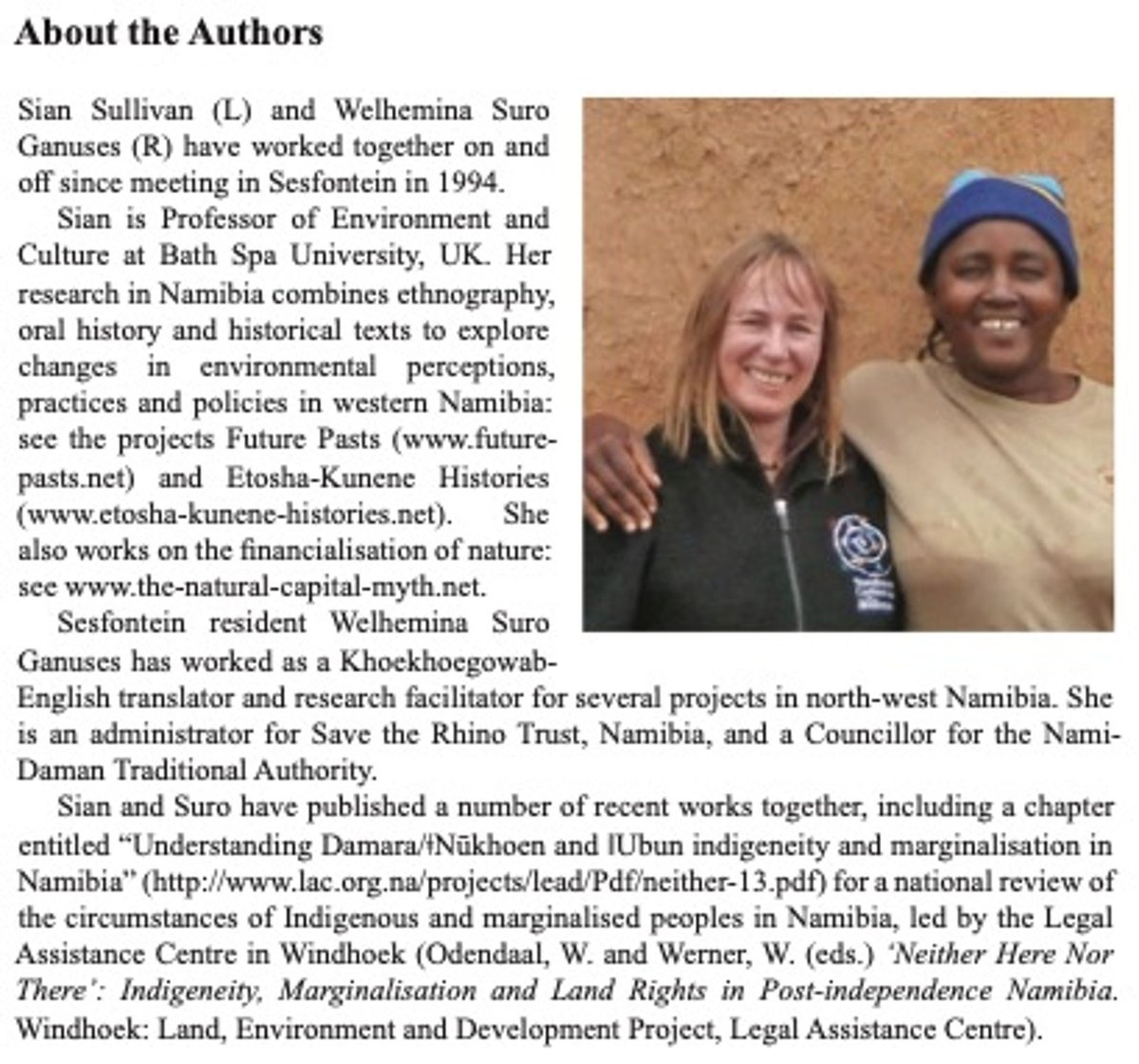 <a href="/NamScienceSocie/">Namibia Scientific Society</a> <a href="/GobabebRSH/">Gobabeb Namib Research Institute</a> @BathSpaResearch <a href="/unam_na/">#MyUNAM</a> <a href="/KennethHeinric5/">Kenneth Uiseb</a> <a href="/MinistryofEnvi2/">Ministry of Environment, Forestry and Tourism</a> <a href="/EtoshaKunene/">Etosha-Kunene Histories</a> <a href="/Future_Pasts/">Future Pasts</a> Lastly, thank yous &amp; "about the authors" below ⬇️  

maybe of interest? <a href="/PolEcoNet/">POLLEN</a>  <a href="/NCRST_Namibia/">NCRST</a>  <a href="/CRC228/">Future Rural Africa</a>  @historianmkalb  <a href="/ConservationNa1/">Conservation Namibia 🇳🇦</a>    <a href="/PCLG_IIED/">People and Conservation Learning Group</a>  <a href="/mr_calvero/">Calvero</a>  @AbySene9  <a href="/KalvelageLinus/">Linus Kalvelage</a>  <a href="/BSUEnvHums/">Research in EnvHums at Bath Spa</a>  <a href="/ahrcpress/">Arts and Humanities Research Council</a>  <a href="/BathSpaUni/">Bath Spa University</a> ☀️