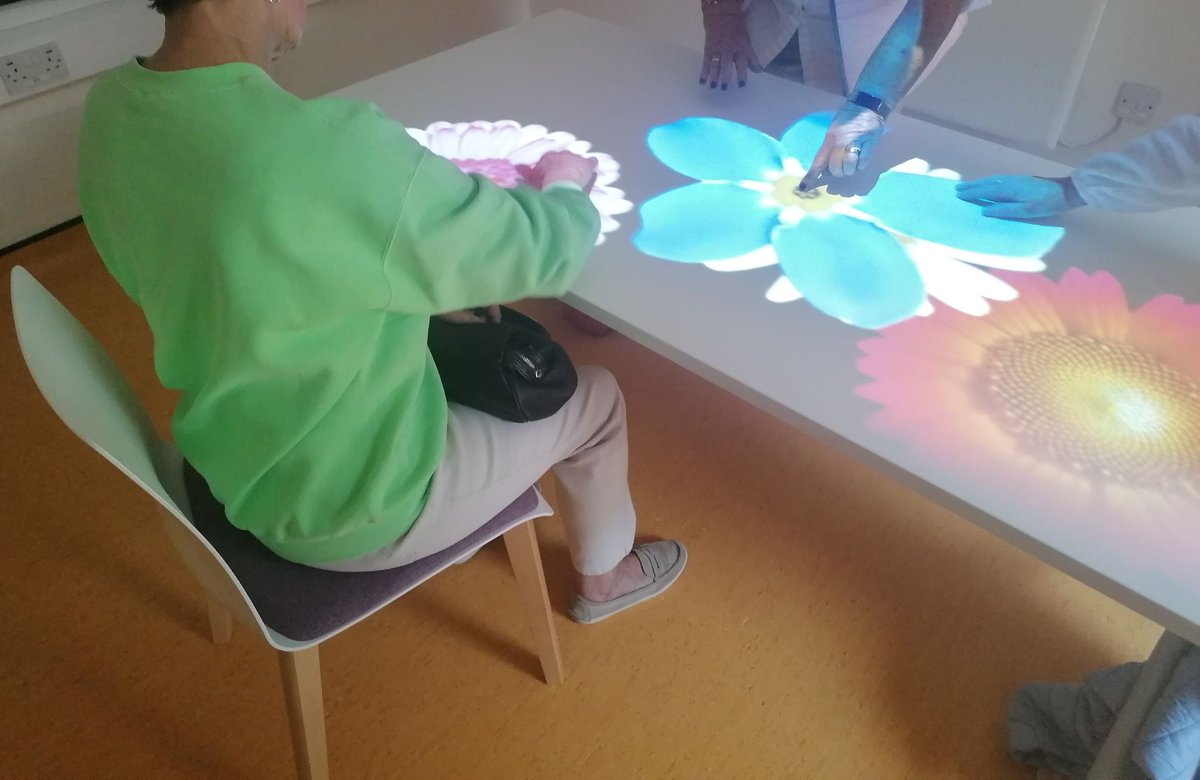 corkcitylibrary's tweet photo. Fun, colourful, interactive games played on the Tovertafel Magic Table encourage play and learning for those with dementia or learning difficulties. You can find them in Tory Top and Douglas Libraries. 

#LIW22 #Sanctuary #MagicTable #CorkCityLibraries https://t.co/jat1qpIodt
